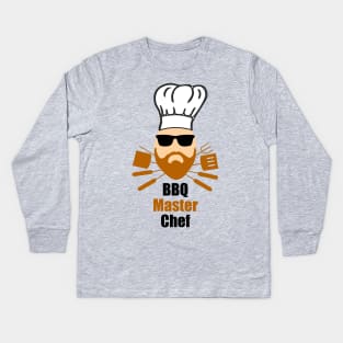 BBQ Master Chef Kids Long Sleeve T-Shirt